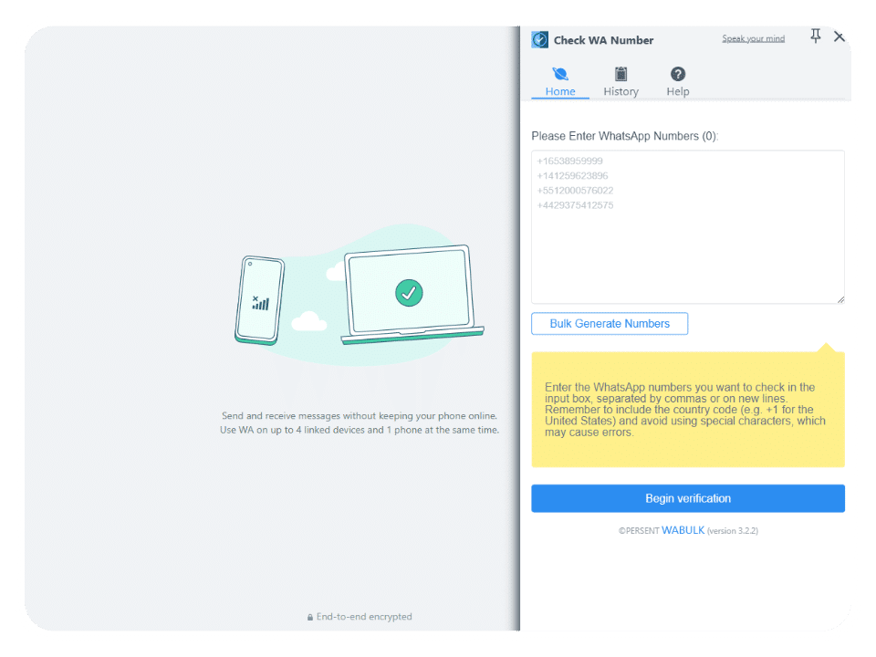 Check WhatsApp Number - Verify the Validity of Phone Numbers | WABULK